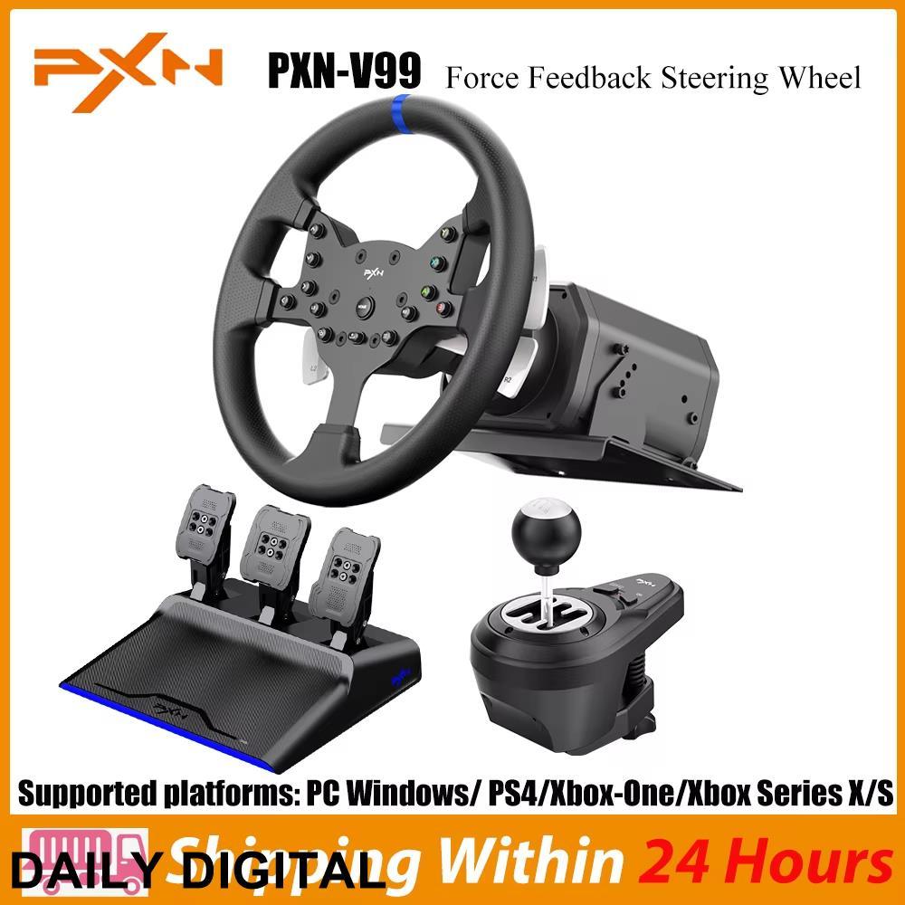 Pxn V99 3.2Nm Force Feedback Racing ล้อจําลอง Gaming พวงมาลัยสําหรับ PC Windows 7/8/10/11,PS4,Xbox O