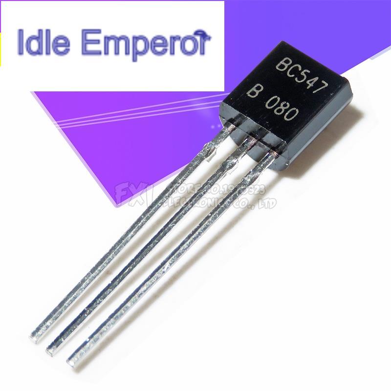 ทรานซิสเตอร์ ไตรโอด BC547B BC547 TO-92 TO92 547B 100 ชิ้น