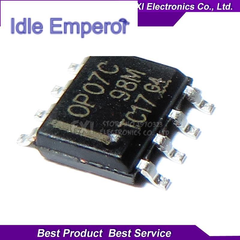 ใหม่ เครื่องขยายเสียงทั่วไป OP07CDR SOP8 OP07C SOP OP07 SMD 10 ชิ้น