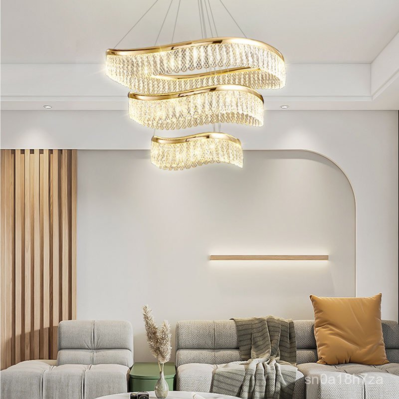 Living Room Chandelier Nordic Light Luxury Creative Personality Crystal Lamp Artistic Elegant High-e