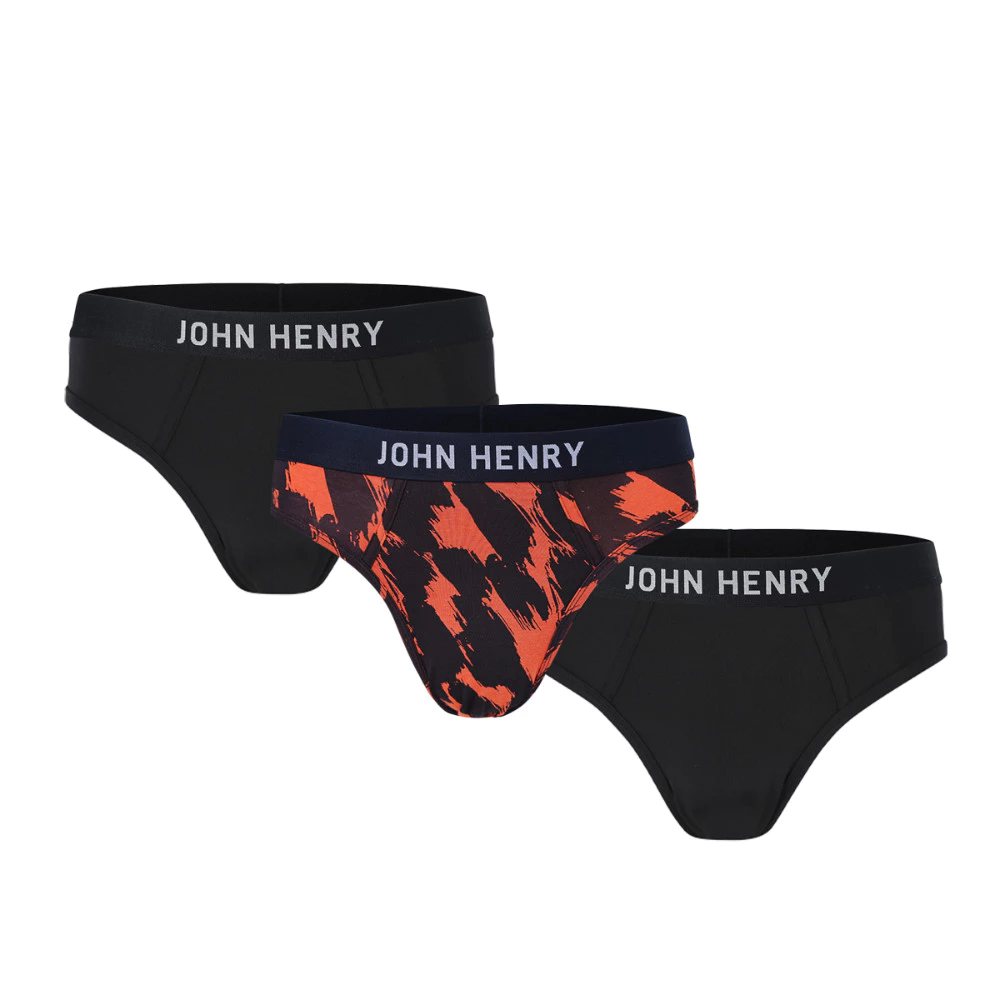 John Henry Underwear Fashion กางเกงชั้นในผู้ชาย ทรงบรี๊ฟ รุ่น JU JU2504ST สีมัลติคัลเลอร์ แพ็ค3