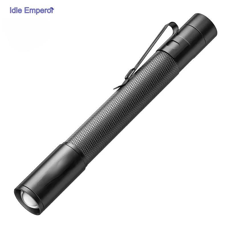 Smiling SHARK ไฟฉาย Strong Light มัลติฟังก์ชั่นแบบพกพาทํางานแสงกระเป๋าปากกากันน้ําไฟฉายเครื่องมือ