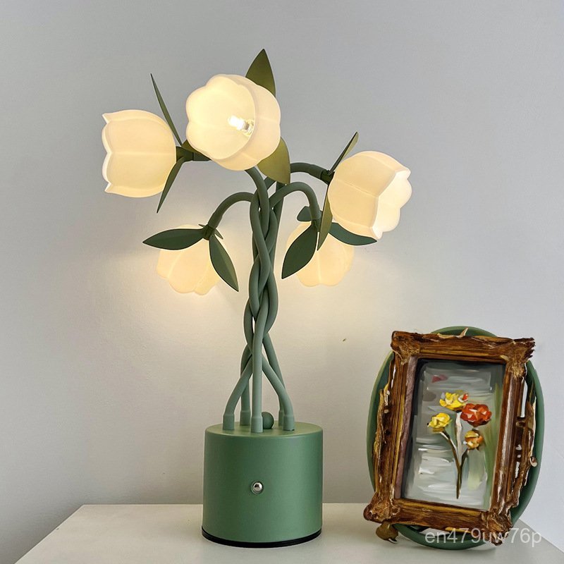 French Country Style New Mini Lily of the Valley Table Lamp diy Styling lamp bedroom bedside table a
