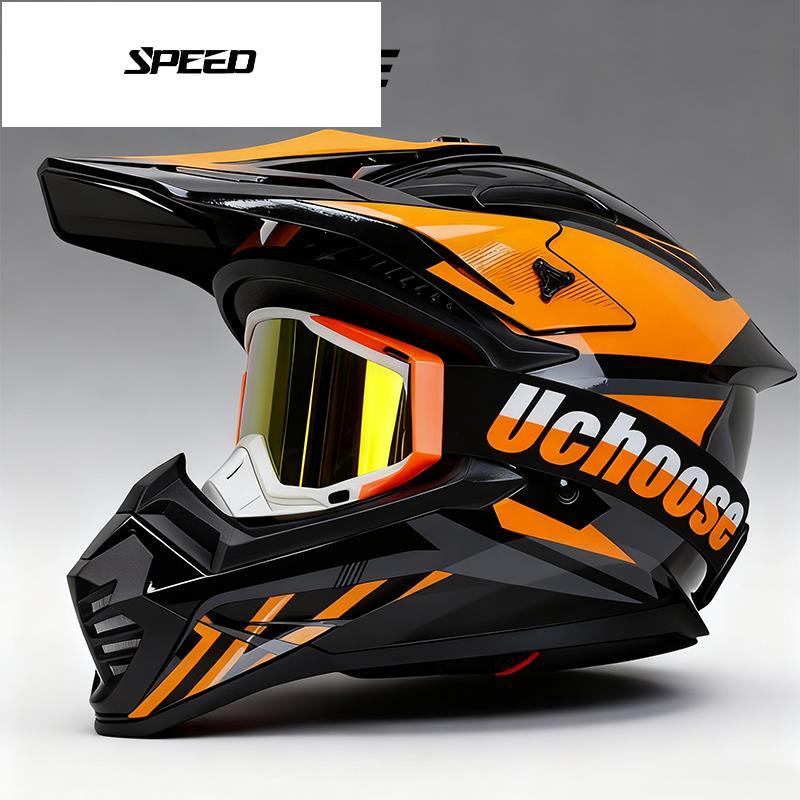 PMH-Uchoose หมวกกันน็อคออฟโรดสไตล์ใหม่รถจักรยานยนต์หมวกกันน็อคลดความเร็วจักรยานเสือภูเขาขี่จักรยานหม