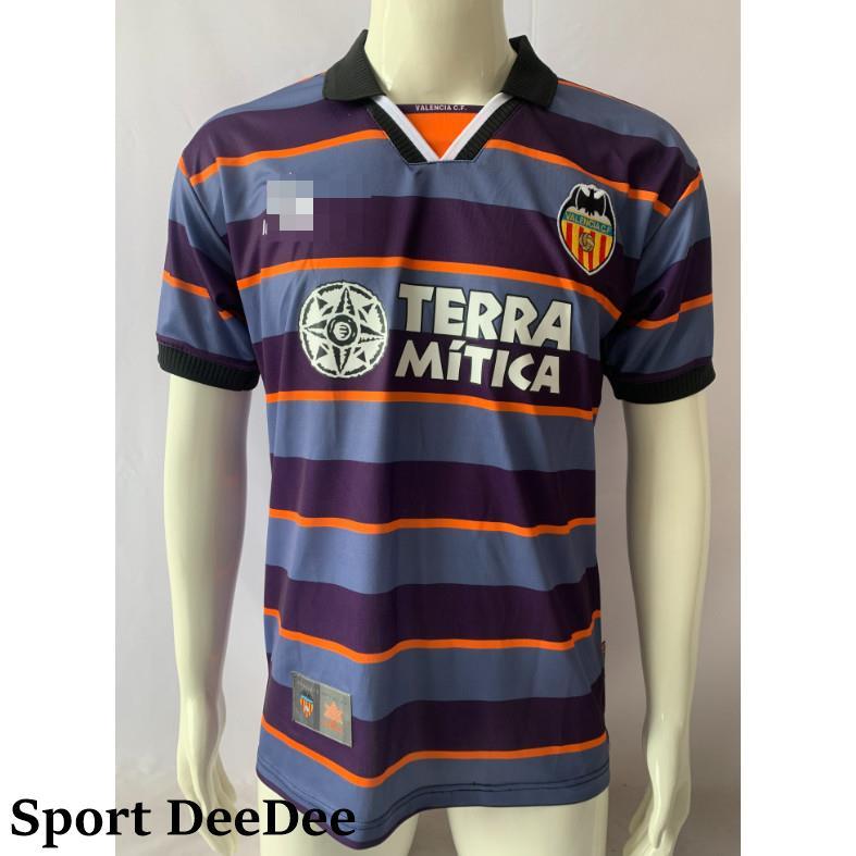 Sport DeeDee！1999/00 Valencia Third Away Football Short Sleeved Retro Jersey S-XXL