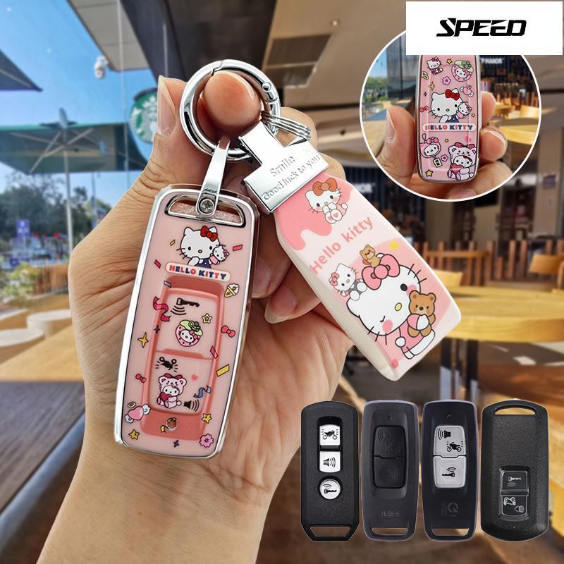 พวงกุญแจรถ Honda ฝาครอบกุญแจมอเตอร์ไซค์ PCX 160 2021-2024 จีออโน่2025 vario125 Vision ADV160 ตะกั่ว 