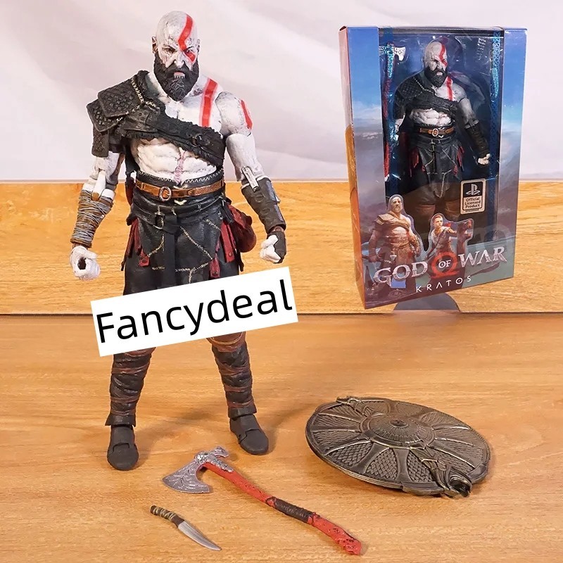 18 ซม. NECA God of War 4 Kratos Action Figure ของเล่นตุ๊กตา