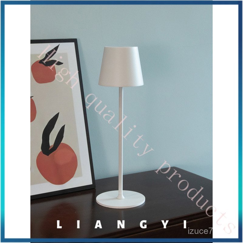 LED Simple Decorative Tall Small Table Lamp Bedroom Bedside Lamp Restaurant Rechargeable Night Light