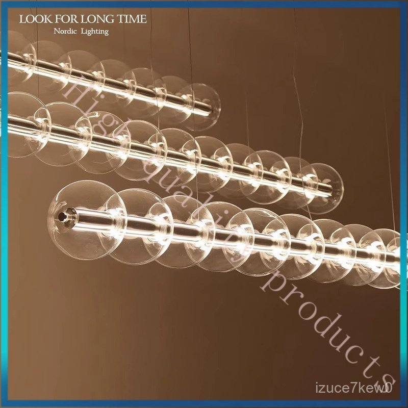 Milan, Italy Luce Sferica Nordic Designer Bubble Ball Bar Restaurant Linear Pendant Light K7IQ