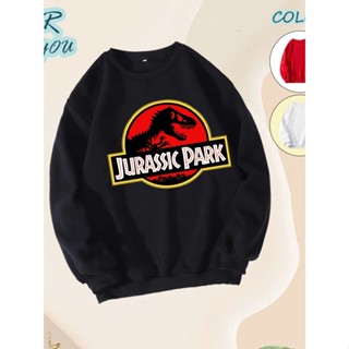 เสื้อแขนยาว จูราสสิค พาร์ค Jurassic Park  ผ้าเกรด A แบบสวม เ…