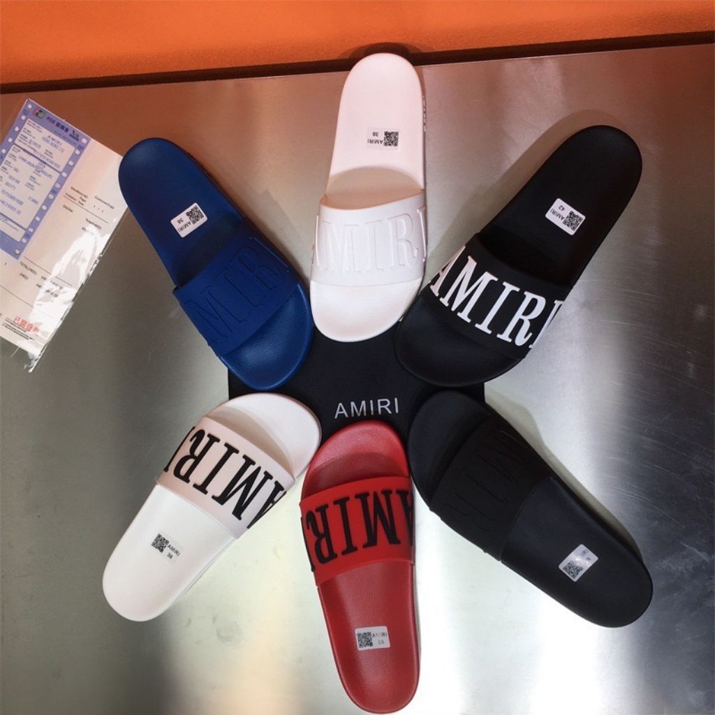 พร้อมส่ง : รองเท้าแตะ Amiri เท่แบบมีสไตล์ เบา ใส่สบาย