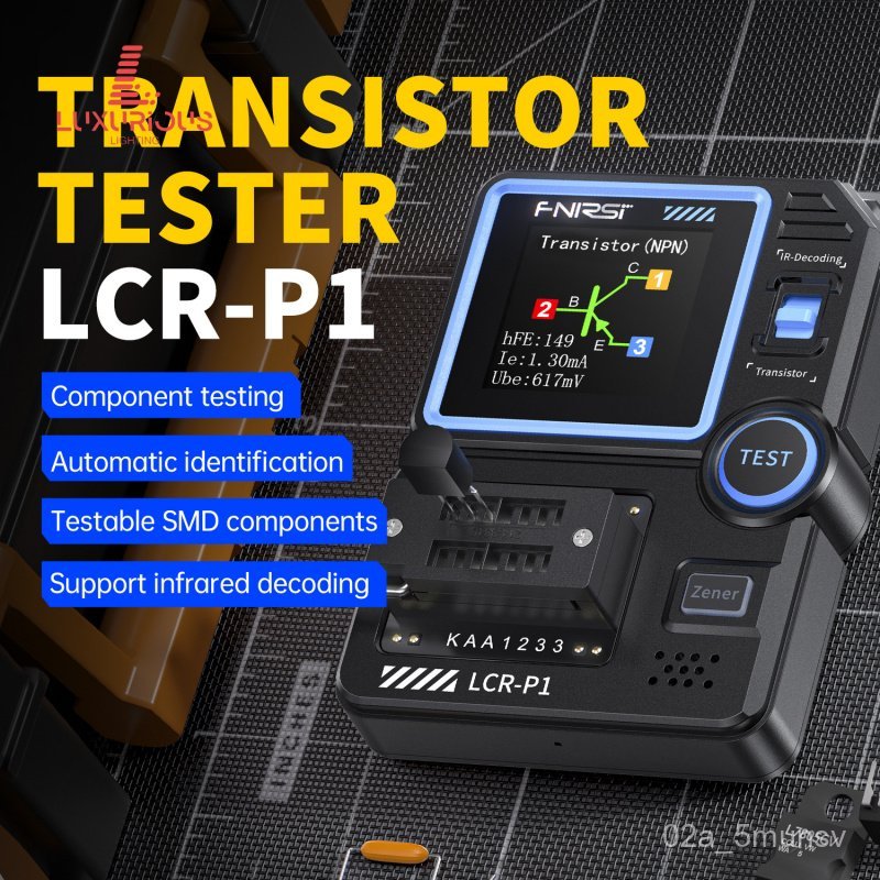 FNIRSI LCR-P1 Transistor Tester LCR Meter ตัวทดสอบทรานซิสเตอร์ LCR ตาราง RJNS