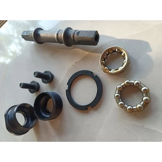 กระโหลกเหลี่ยมยาว 122.5mm. / 199mm. กระโหลกจักรยาน ครบชุด คุณภาพดี แข็งแรง ทนทาน ส่งเร็ว กระโหลก