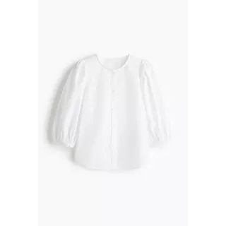 H&M(เอชแอนด์เอ็ม) เสื้อเบลาส์ป็อปลิน Women Poplin blouse 1269072_3