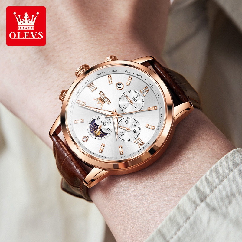 Oris multifunctional sports chronograph quartz watch, waterproof student watch, men's watch