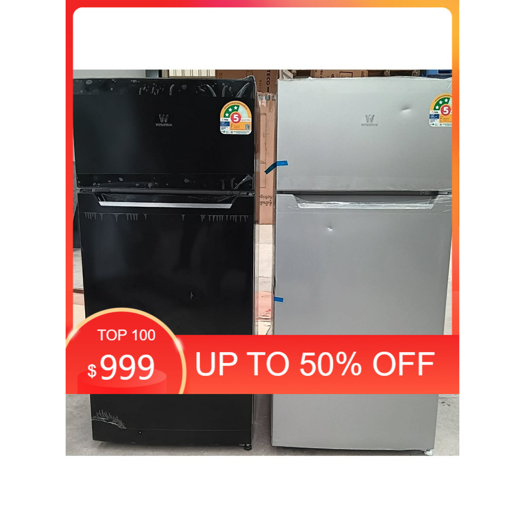 Worldtech ตู้เย็น 2 ประตู ขนาด 4 คิว รุ่น WT-MRF-112 ความจุ 112 ลิตร ตู้แช่ ตู้เย็น 2 ประตู**ของใหม่