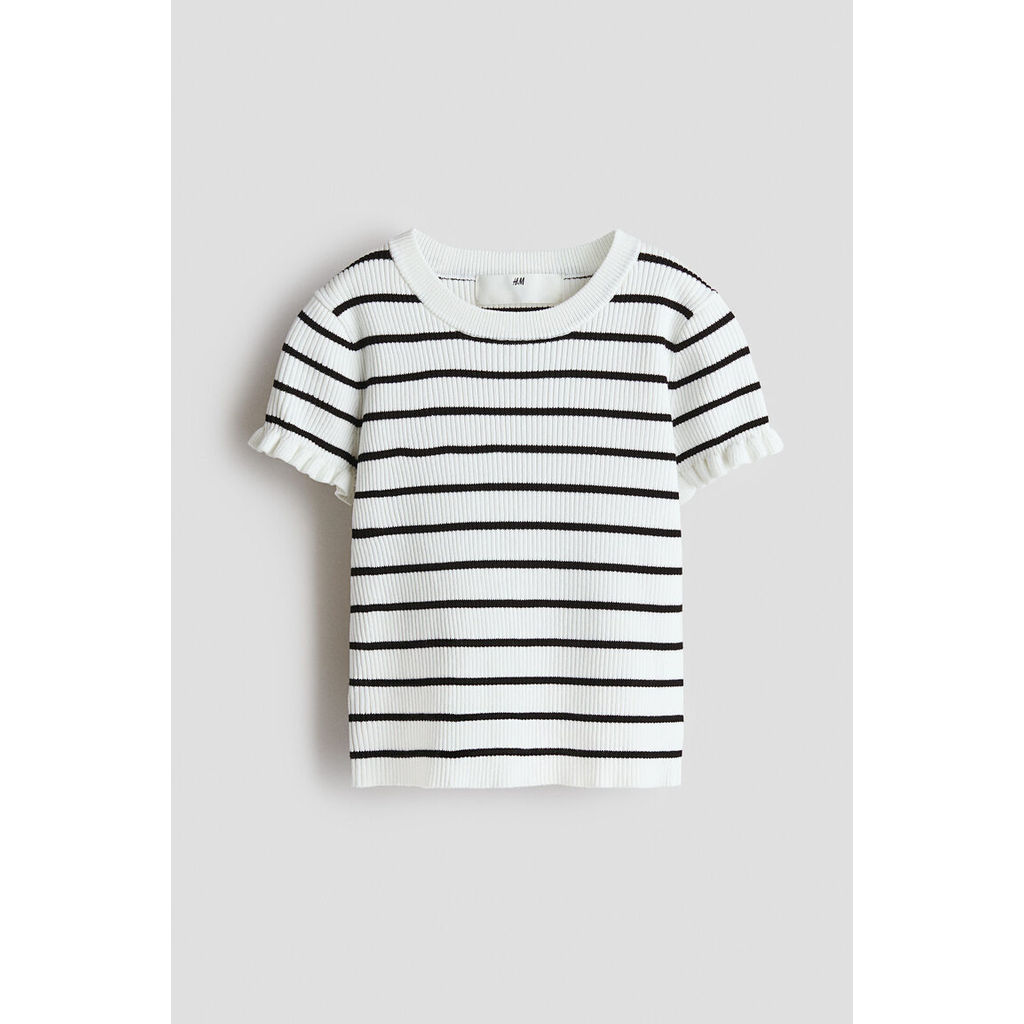 H&M(เอชแอนด์เอ็ม) เสื้อทอริบ Girls Rib-knit top 1317530_1