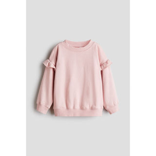 H&M(เอชแอนด์เอ็ม) เสื้อสเวตเชิ้ตแต่งระบาย Girls Frilled swea…