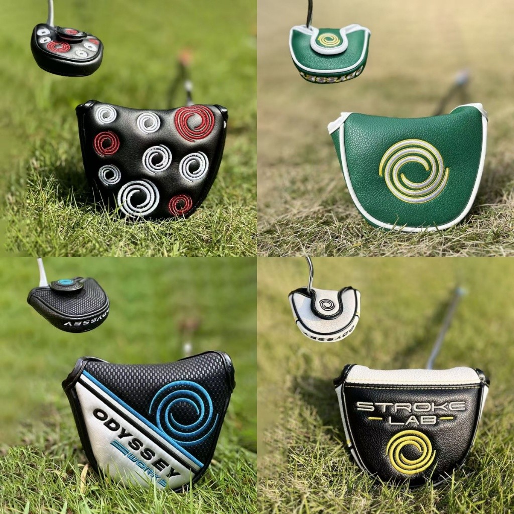 Odyssey ยี่ห้อกอล์ฟคลับ Mallet Putter Headcover วงกลม Mallet พัตเตอร์แม่เหล็กปิดหัวกีฬากอล์ฟคลับ Mal