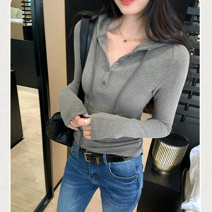 เสื้อผู้หญิง ทรงเข้ารูปเซ็กซี่ มีฮู้ด กระชับเอว