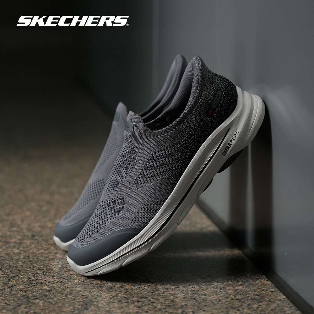 Skechers สเก็ตเชอร์ส รองเท้าผู้ชาย Men GOwalk 8 GOwalk Shoes - 216784-DKTP - Air-Cooled Goga Mat (la