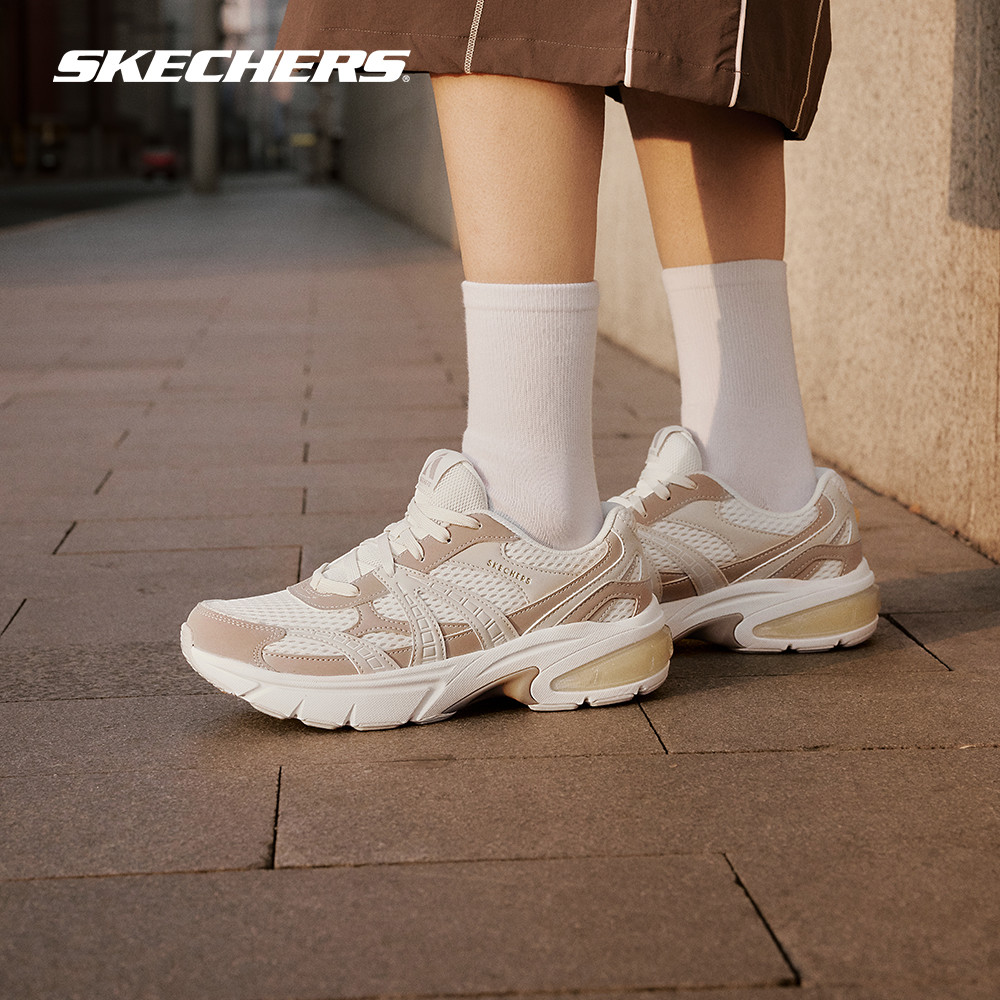 Skechers สเก็ตเชอร์ส รองเท้าผู้หญิง Women SKX Street Shadow Stellar OG Shoes - 177356-OFWT Air-Cooled Memory Foam