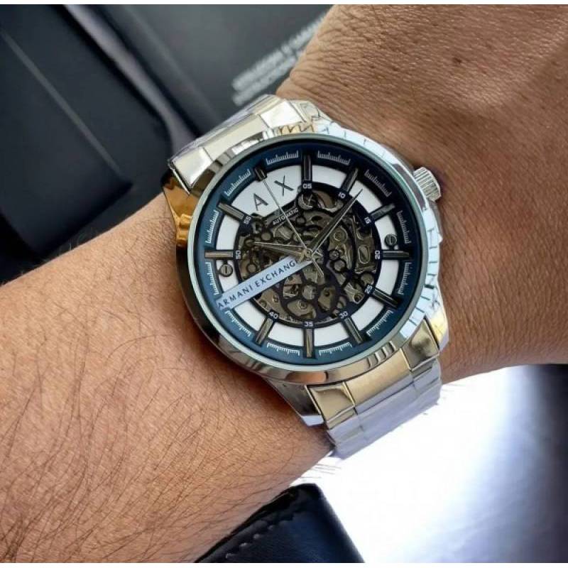 Armani Exchange men's automatic skeleton watch business dress watch AX2416 AX2417 AX2418