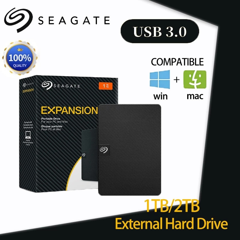 1TB 2TB Rescue Portable Hard Drives 2.5'' External HDD USB3.0 ฮาร์ดดิสพกพา