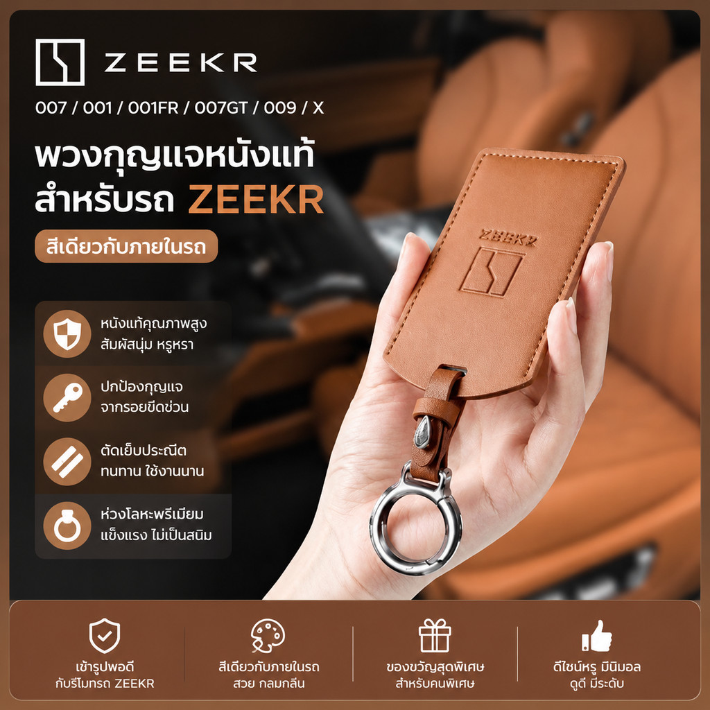 เหมาะสําหรับ Zeekr 007, 001, 001fr, 007gt, 009, X, 7X NFC ที่ใส่คีย์การ์ด Unisex ZHTY