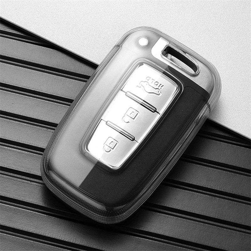เคสกุญแจรีโมทรถยนต์ TPU แบบนิ่ม สําหรับ Hyundai IX35 Sonata 8 Forte Rio 3 K2 K3 K5 Sportage Fob