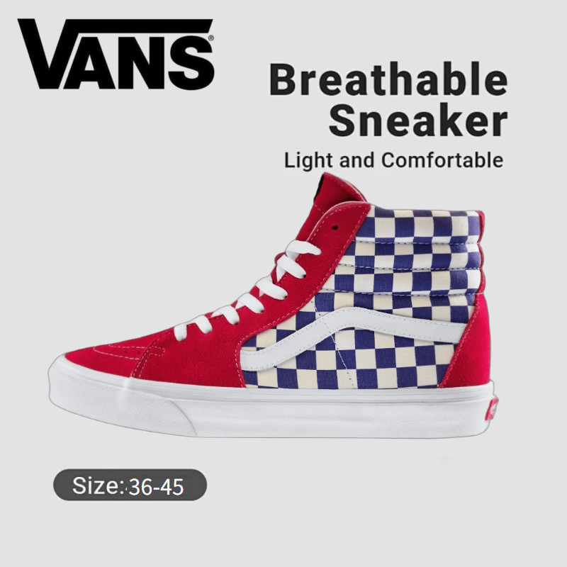 ของแท้100%🔗Sapatos Vans SK8-Hi 38 DX High Cut ผ้าใบสำหรับบุรุษและสตรี รองเท้า Hot salesจัดส่งด่วน