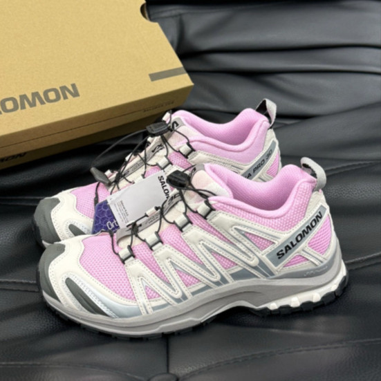SALOMON × atoms pink XA PRO 3D low cut pink gray