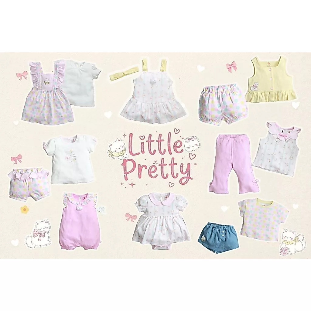 Elegant kids ชุดเด็กผู้หญิง Size: แรกเกิด-3ขวบ - Little Pretty