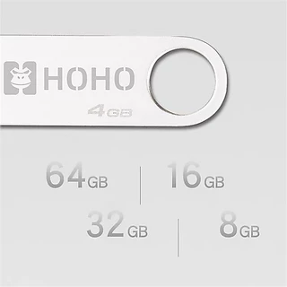 🔥HOHO Portable Metal แฟลชไดร์ฟ 4GB 8GB 16GB 32GB 64GB USB Flash Drive USB 2.0 3.0 Data Traveler เก็บข้อมูล แฟลชไดร์ฟ