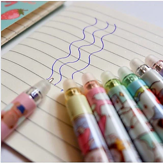 ปากกาลบได้ ปากกาเจลลบได้ ลายการ์ตูนน่ารัก เจลสีน้ำเงิน พร้อมส่ง!!!