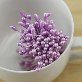 55 มม.ดอกไม้ประดิษฐ์ Stamens Multi สีชีฟองดอกไม้ DIY เครื่องประดับทําด้วยมือหัตถกรรมอุปกรณ์เสริม 120-150 ชิ้นต่อแพ็ค