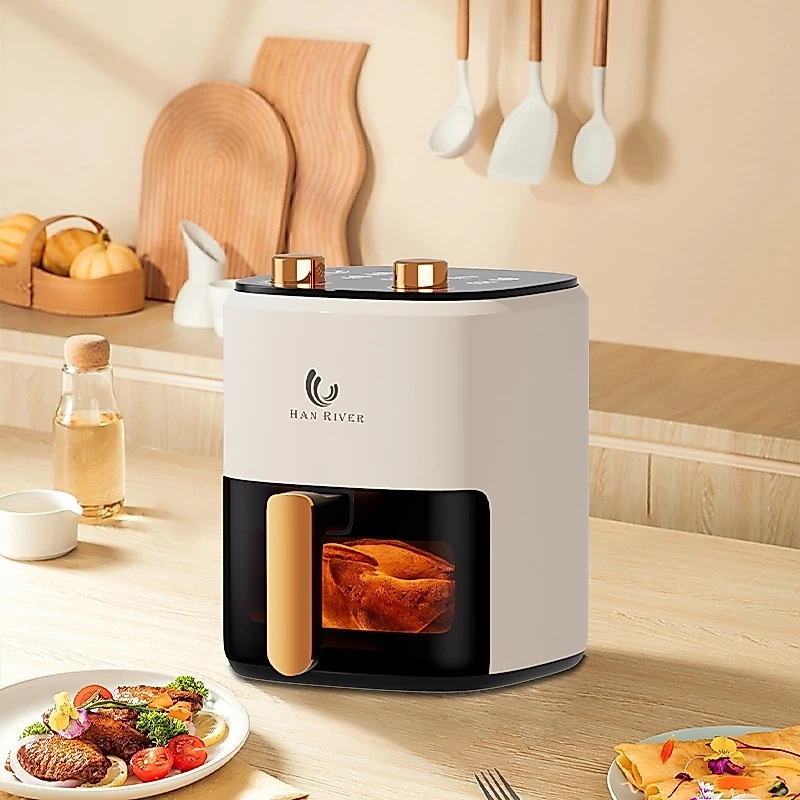 Air fryer 1450W หม้อทอดไร้น้ำมัน 8L/4.2L อเนกประสงค์ เครื่องทอด ไร้มัน ลมร้อน ควบคุมลูกบิดคู่ thumbnail 10