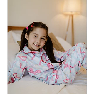 NIKI BEBE - เซ็ตชุดนอนเด็ก ผ้า Cotton Satin แท้ 100% เส้นใยธรรมชาติ นุ่ม ลื่น ไม่ร้อน ระบายอากาศได้ดี เหมาะกับผิวแพ้ง่าย