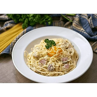 สปาเก็ตตี้คาโบนาร่า 20฿ 20฿ เท่านั้น สุดแสนง่าย อร่อยด้วย