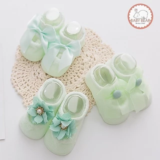 พร้อมส่ง ถุงเท้าผ้าฝ้าย ถุงเท้าเด็ก ระบายอากาศได้ดี สำหรับเด็กอายุ 0-1 ปี WZ12