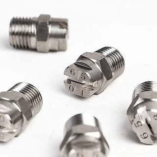 หัวฉีดสเปรย์พัดลม สแตนเลส 304 เกลียว Flat fan nozzle แข็งแรงทดทาน กันสนิม