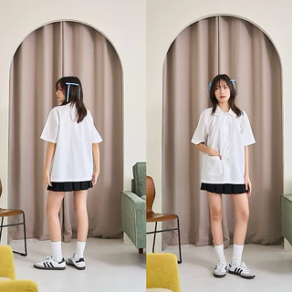 เสื้อนักศึกษาทรงบอย ทรงบอยคอบัว เสื้อคอบัว
