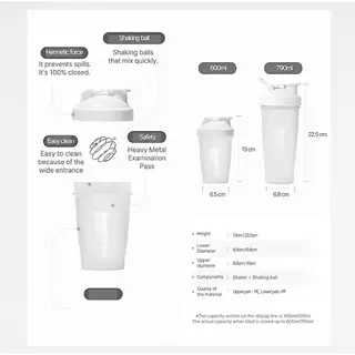 Shake Baby Bottle (600 ml.) แก้วโปรตีนเชค