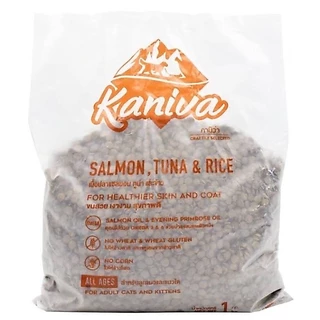 [ 1 kg ] Kaniva คานิว่า อาหารเม็ดแมว เหมาะสำหรับแมวทุกช่วงวัย โซเดียมต่ำ ไม่เค็ม (ถุงแบ่งจากโรงงาน)