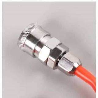 สายเติมลม สายปั๊มลม สายลม 5x8 มม สายลมพร้อมใช้ ยาว 5/15 เมตร (สีส้ม) มาพร้อมกับหัวต่อคอปเปอร์ 2 ด้าน พร้อมใช้งานได้เลย