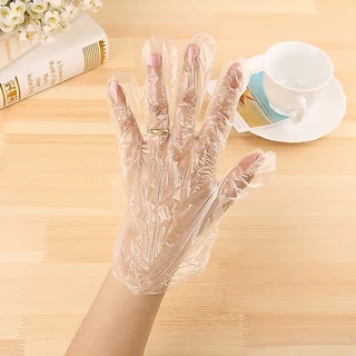 YTL ถุงมือพลาสติกใช้แล้วทิ้ง 100 ชิ้น ถุงมือเอนกประสงค์ ถุงมือเอนกประสงค์