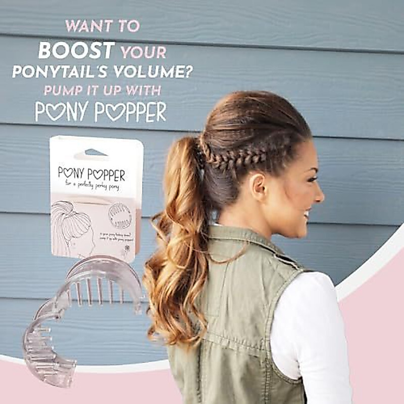 PP 小店⭐Pony Popper กิ๊บติดชุดผู้ถือผมหางม้าสูงสําหรับ Volume Lift พลาสติกใสเครื่องมือจัดแต่งทรงผมสําห