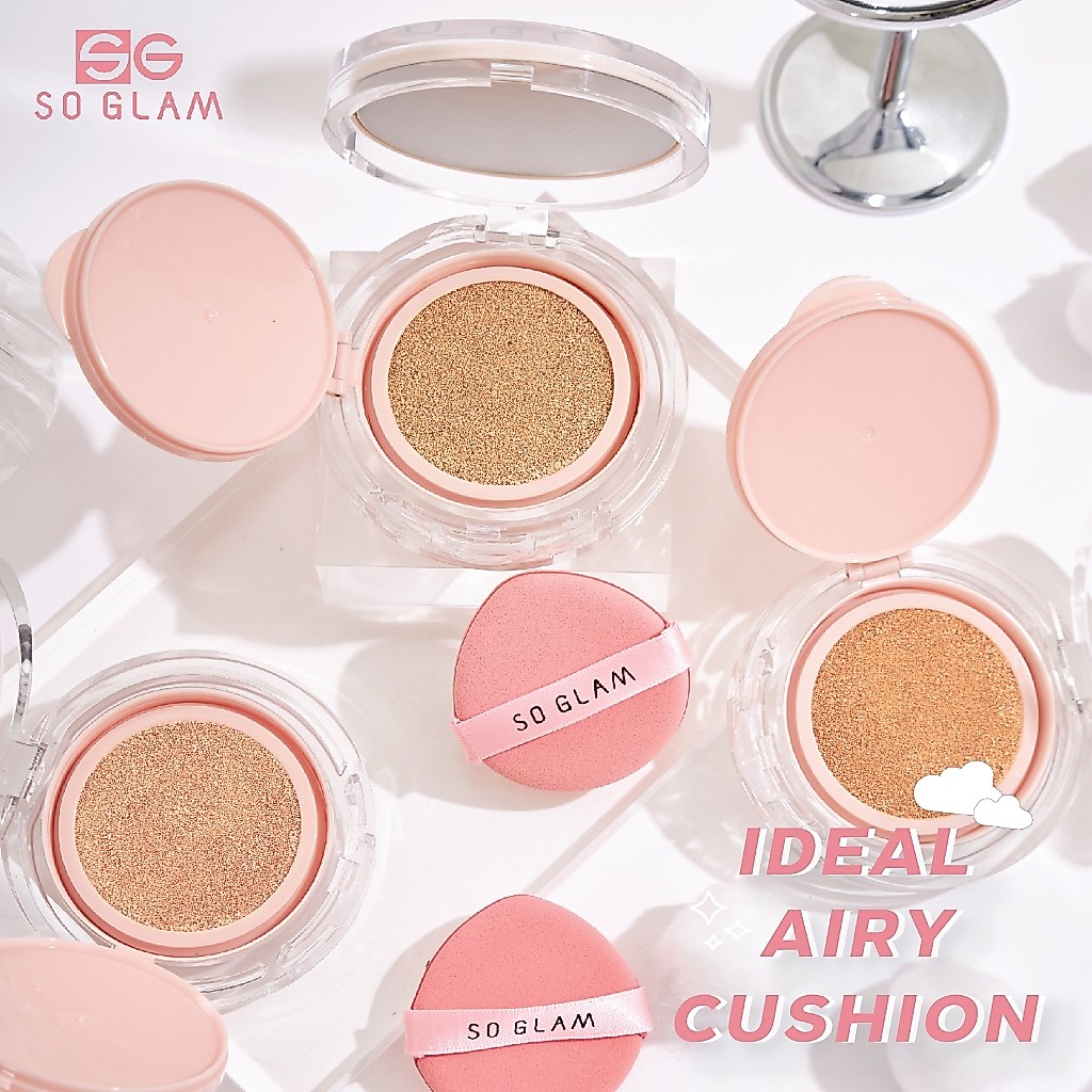 SO GLAM IDEAL AIRY CUSHION 101 LIGHT CREAM โซ แกลม ไอเดียล แอรี่ คุชชั่น 101 — صورة 5