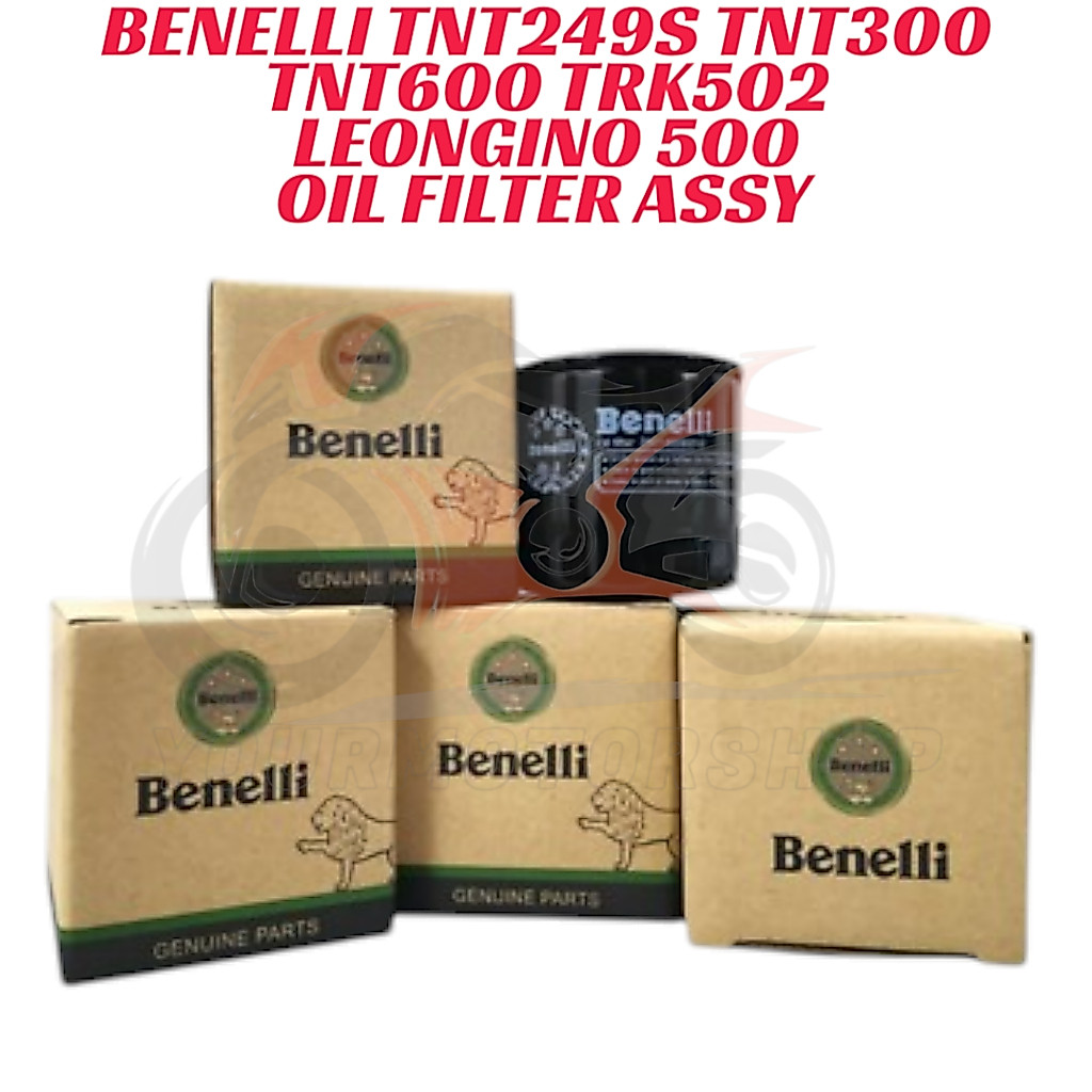 Benelli TNT300 TNT600 TRK502 LEONCINO 500 TNT249S Benelli TNT 300 600 กรองน้ํามัน Assy Penapis Miyak