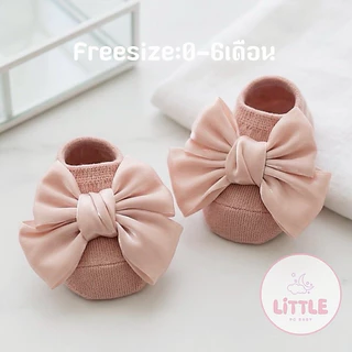 Newถุงเท้าสำหรับเด็กอ่อนเด็กผู้หญิง(รุ่นlittle baby bow)🇹🇭พร้อมส่ง🇹🇭